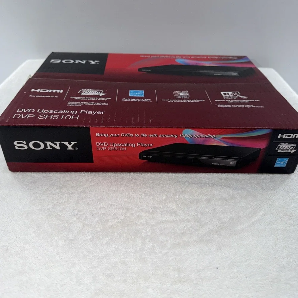 Sony DVP-SR510H Upscaling HDMI 1080p Full HD DVD Player Factory Sealed NIB